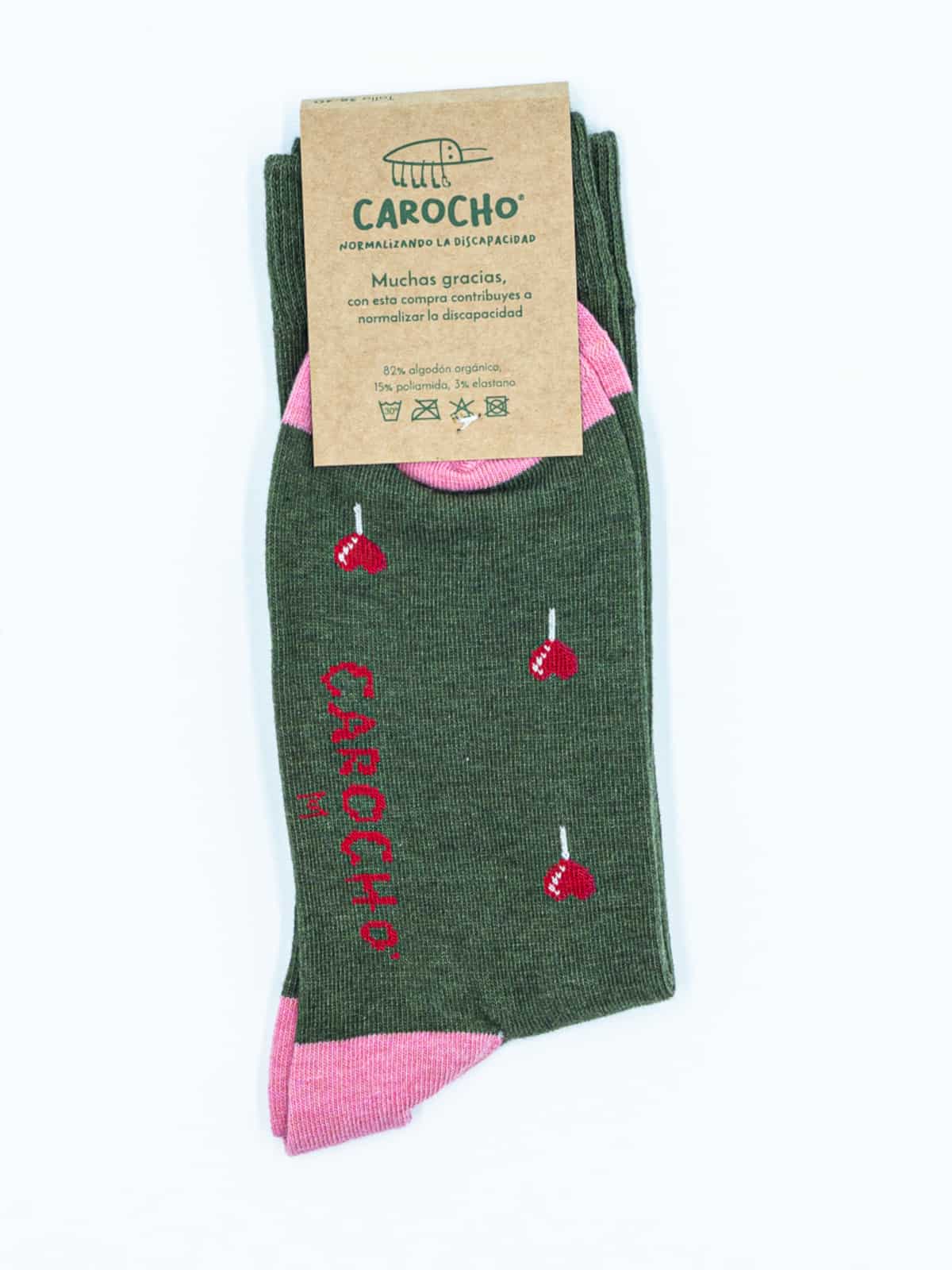 Piruletas trasera calcetines solidarios