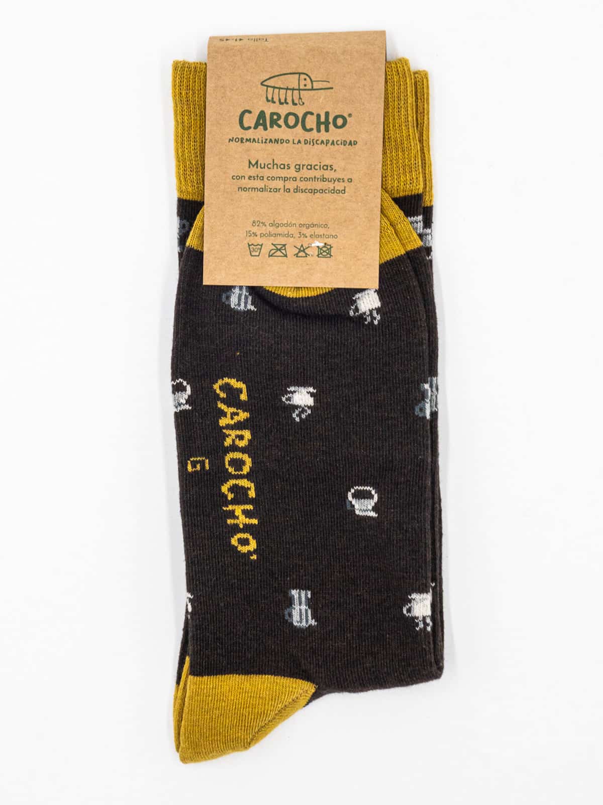 Café trasera calcetines solidarios