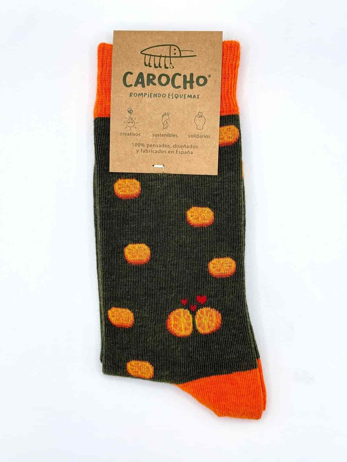 Naranjas calcetines solidarios
