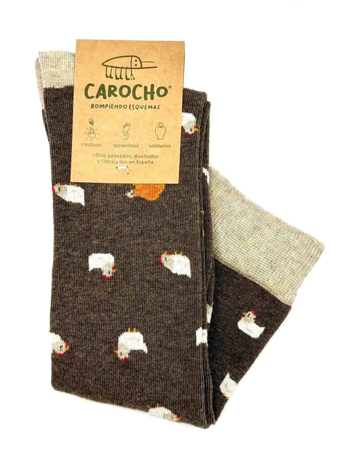 Gallinas largos calcetines solidarios