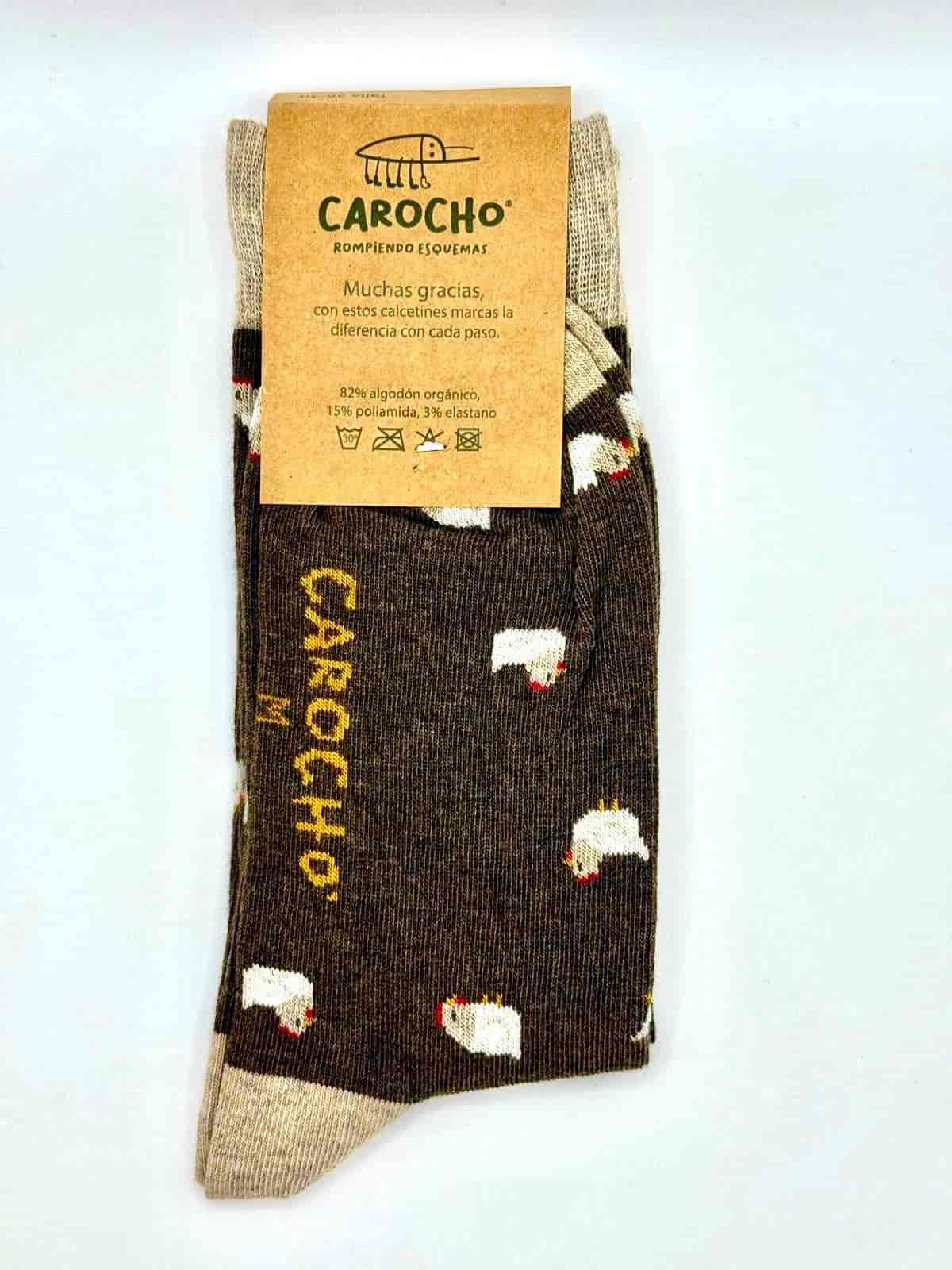 Gallinas trasera calcetines solidarios