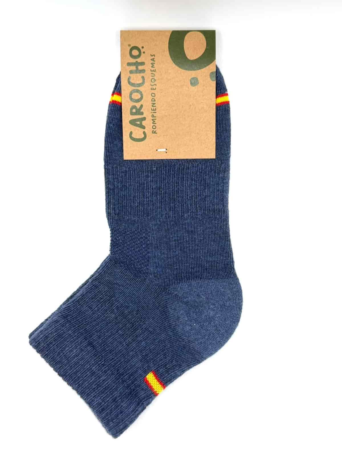 Deportivo corto azul calcetines solidarios